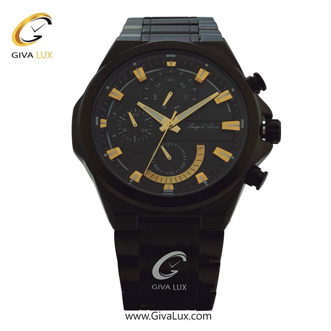 ساعت مچی اورجینال مردانه LdA سه موتوره فول تایم مشکی | مشکی| مشکی| کد رفرنس 2378